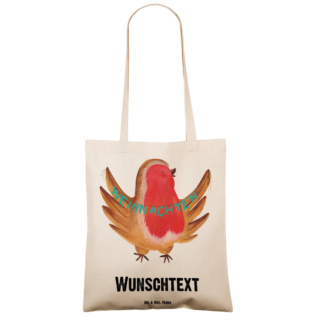 Personalisierte Tragetasche Rotkehlchen Weihnachten Personalisierte Beuteltasche, Personalisierter Beutel, Personalisierte Einkaufstasche, Personalisierter Jutebeutel, Personalisierter Stoffbeutel, Tragetasche mit Namen, Einkaufstasche mit Namen, Stoffbeutel mit Namen, Personalisierte Tasche, Personalisierte Jutetasche, Personalisierte Kindergartentasche, Winter, Weihnachten, Weihnachtsdeko, Nikolaus, Advent, Heiligabend, Wintermotiv, Frohe Weihnachten, Weihnachtsmotiv, Weihnachtsgruß, Vogel, xmas