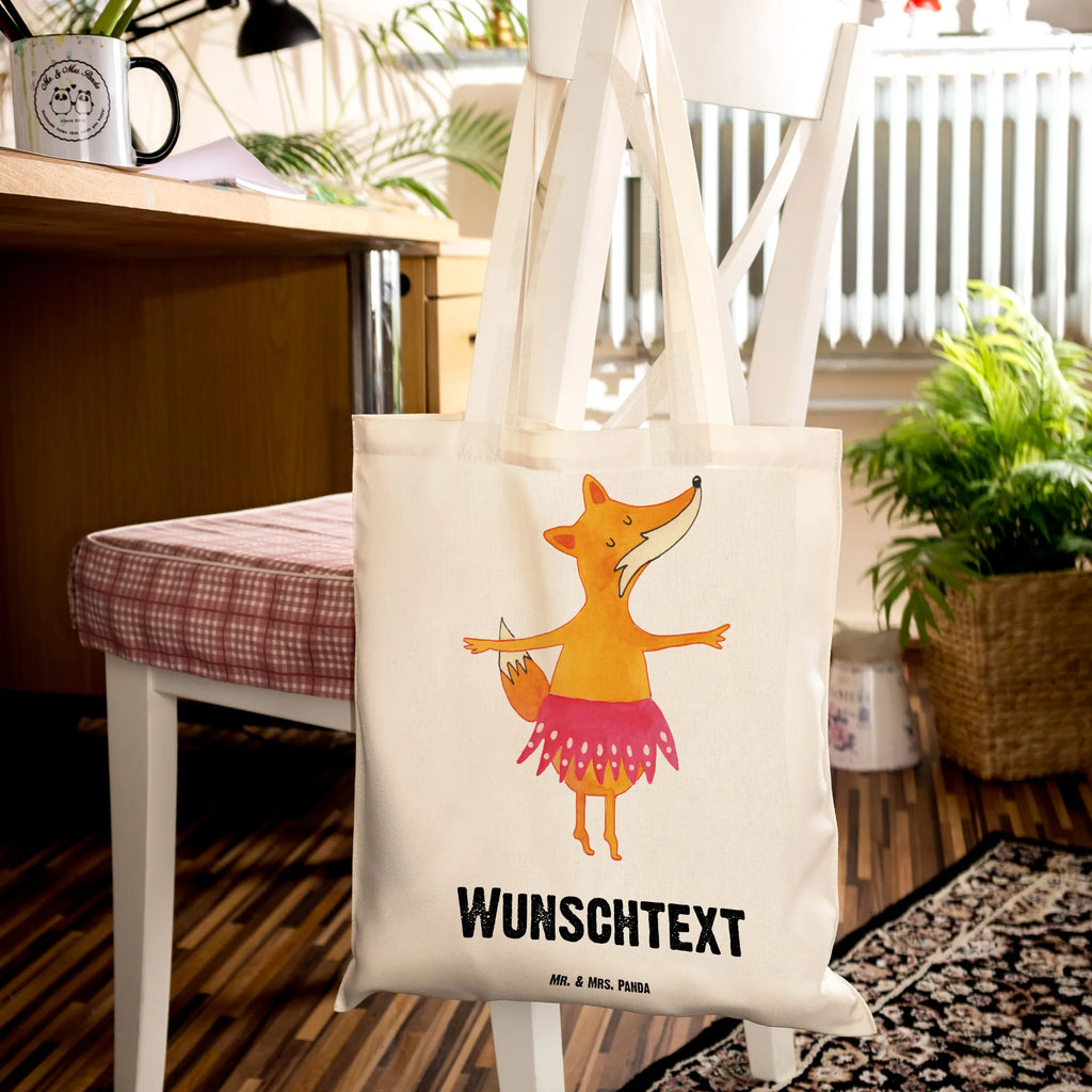 Personalisierte Tragetasche Fuchs Ballerina Personalisierte Beuteltasche, Personalisierter Beutel, Personalisierte Einkaufstasche, Personalisierter Jutebeutel, Personalisierter Stoffbeutel, Tragetasche mit Namen, Einkaufstasche mit Namen, Stoffbeutel mit Namen, Personalisierte Tasche, Personalisierte Jutetasche, Personalisierte Kindergartentasche, Fuchs, Fuchs Spruch, Füchse, Füchsin, Ballerina, Ballett, Tänzerin, Tanzen, Party, Einladung, Geburtstag