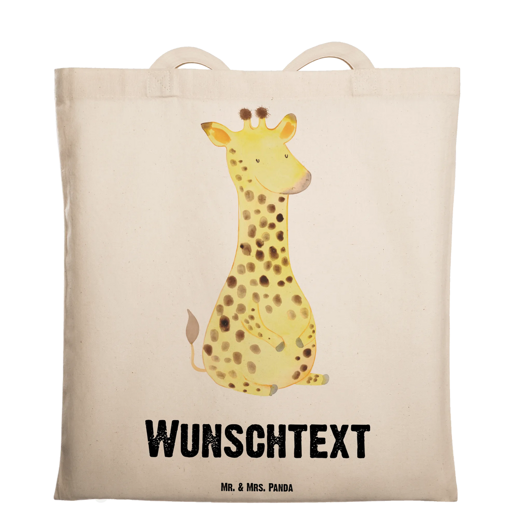 Personalisierte Tragetasche Giraffe Zufrieden Personalisierte Beuteltasche, Personalisierter Beutel, Personalisierte Einkaufstasche, Personalisierter Jutebeutel, Personalisierter Stoffbeutel, Tragetasche mit Namen, Einkaufstasche mit Namen, Stoffbeutel mit Namen, Personalisierte Tasche, Personalisierte Jutetasche, Personalisierte Kindergartentasche, Afrika, Wildtiere, Giraffe, Zufrieden, Glück, Abenteuer