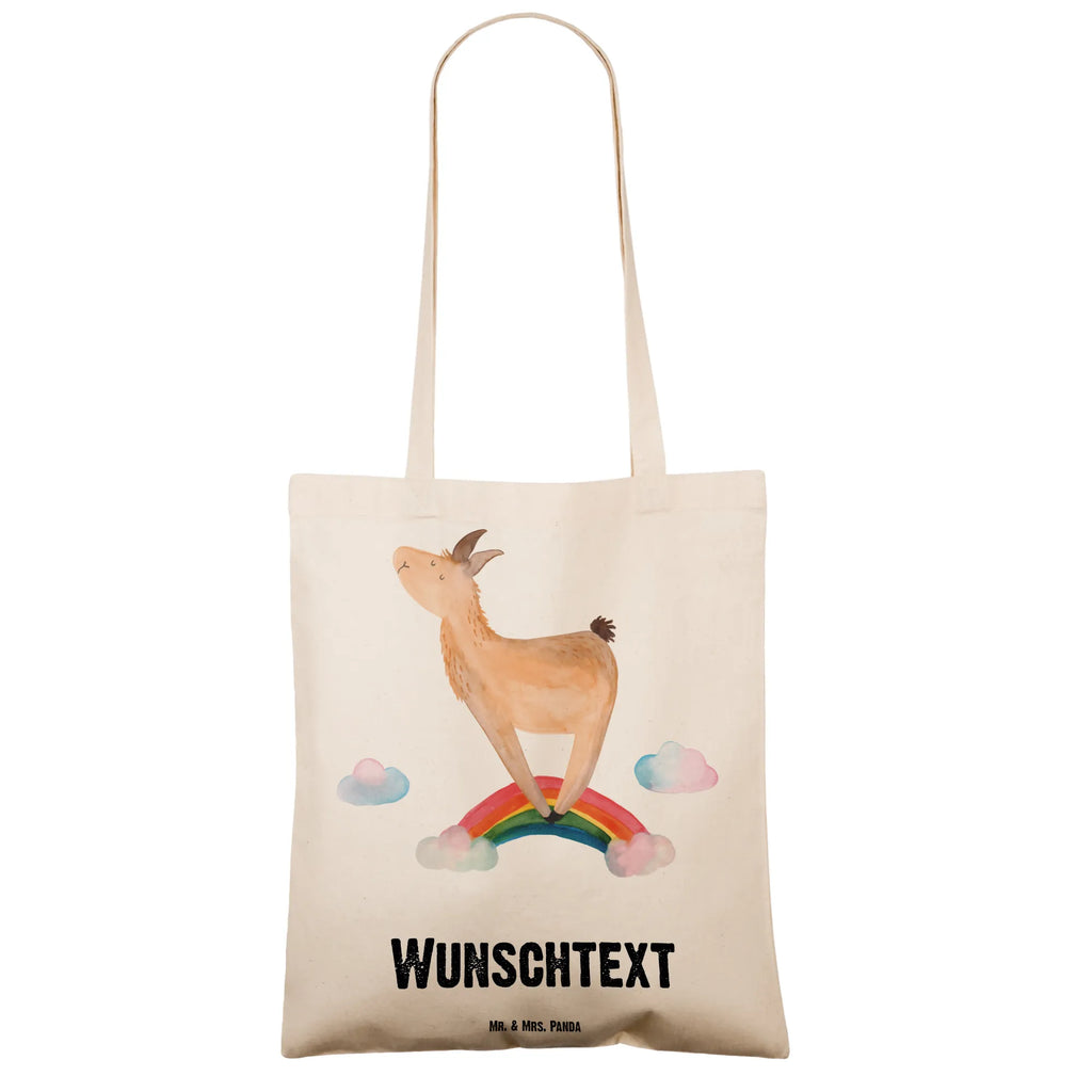 Personalisierte Tragetasche Lama Regenbogen Personalisierte Beuteltasche, Personalisierter Beutel, Personalisierte Einkaufstasche, Personalisierter Jutebeutel, Personalisierter Stoffbeutel, Tragetasche mit Namen, Einkaufstasche mit Namen, Stoffbeutel mit Namen, Personalisierte Tasche, Personalisierte Jutetasche, Personalisierte Kindergartentasche, Lama, Alpaka, Lamas, Regenbogen, Haters gonna hate, Haters, Selbstständig, Außenseiter, Schule, Abi, Hobby, Wolkenland, Freiheit