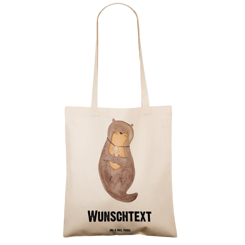 Personalisierte Tragetasche Otter mit Muschelmedaillon Personalisierte Beuteltasche, Personalisierter Beutel, Personalisierte Einkaufstasche, Personalisierter Jutebeutel, Personalisierter Stoffbeutel, Tragetasche mit Namen, Einkaufstasche mit Namen, Stoffbeutel mit Namen, Personalisierte Tasche, Personalisierte Jutetasche, Personalisierte Kindergartentasche, Otter, Fischotter, Seeotter, Otterliebe, grübeln, träumen, Motivation, Tagträumen, Büro