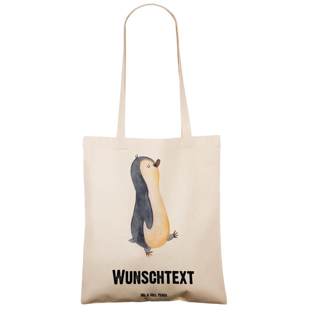 Personalisierte Tragetasche Pinguin marschierend Personalisierte Beuteltasche, Personalisierter Beutel, Personalisierte Einkaufstasche, Personalisierter Jutebeutel, Personalisierter Stoffbeutel, Tragetasche mit Namen, Einkaufstasche mit Namen, Stoffbeutel mit Namen, Personalisierte Tasche, Personalisierte Jutetasche, Personalisierte Kindergartentasche, Pinguin, Pinguine, Frühaufsteher, Langschläfer, Bruder, Schwester, Familie