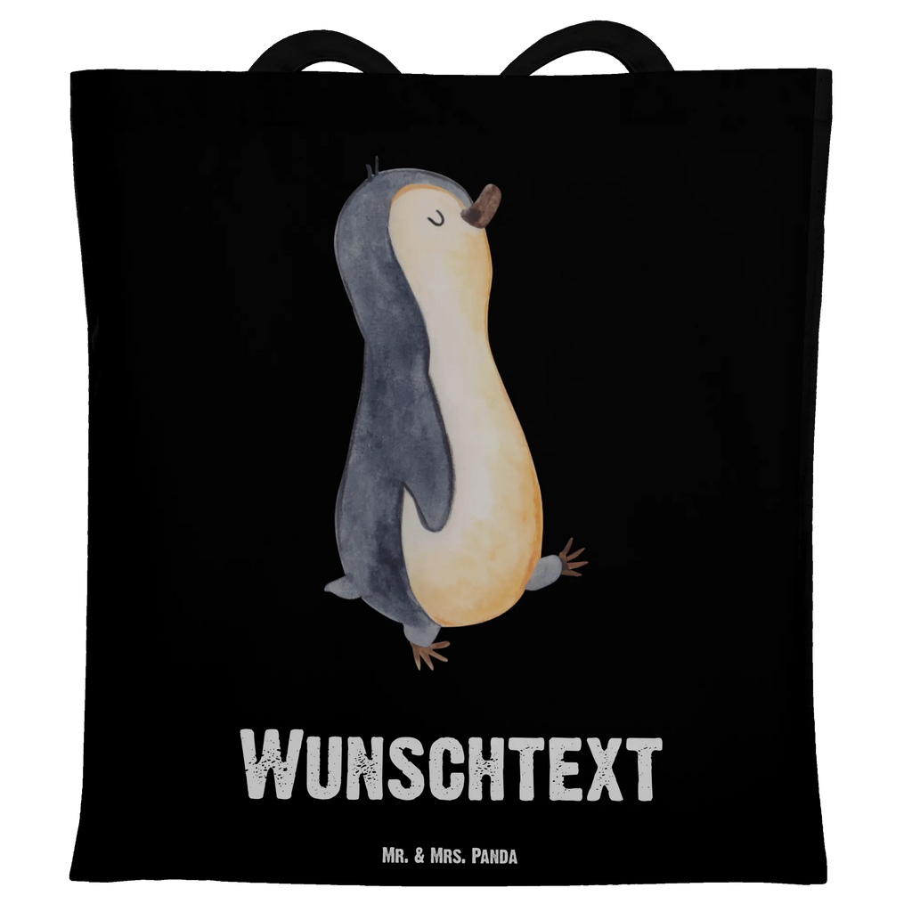 Personalisierte Tragetasche Pinguin marschierend Personalisierte Beuteltasche, Personalisierter Beutel, Personalisierte Einkaufstasche, Personalisierter Jutebeutel, Personalisierter Stoffbeutel, Tragetasche mit Namen, Einkaufstasche mit Namen, Stoffbeutel mit Namen, Personalisierte Tasche, Personalisierte Jutetasche, Personalisierte Kindergartentasche, Pinguin, Pinguine, Frühaufsteher, Langschläfer, Bruder, Schwester, Familie