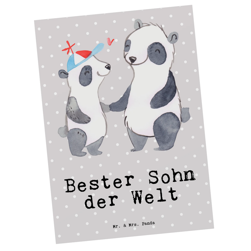 Postkarte Panda Bester Sohn der Welt Postkarte, Karte, Geschenkkarte, Grußkarte, Einladung, Ansichtskarte, Geburtstagskarte, Einladungskarte, Dankeskarte, Ansichtskarten, Einladung Geburtstag, Einladungskarten Geburtstag, für, Dankeschön, Geschenk, Schenken, Geburtstag, Geburtstagsgeschenk, Geschenkidee, Danke, Bedanken, Mitbringsel, Freude machen, Geschenktipp, Sohn, Sohnemann, Söhnchen, Bube, Bub, Nachwuchs, Nachkomme, Kind, Familie, Vater, Belohnung