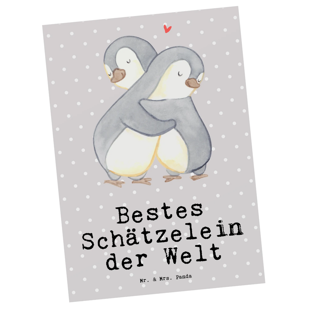 Postkarte Pinguin Bestes Schätzelein der Welt Postkarte, Karte, Geschenkkarte, Grußkarte, Einladung, Ansichtskarte, Geburtstagskarte, Einladungskarte, Dankeskarte, Ansichtskarten, Einladung Geburtstag, Einladungskarten Geburtstag, für, Dankeschön, Geschenk, Schenken, Geburtstag, Geburtstagsgeschenk, Geschenkidee, Danke, Bedanken, Mitbringsel, Freude machen, Geschenktipp, Schätzelein, Schätzchen, Schatz, Schatzi, Ehemann, Ehefrau, Freundin, Freund, Frau, Mann, Kosename, Hochzeitstag