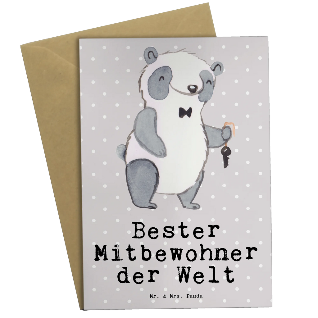 Grußkarte Panda Bester Mitbewohner der Welt Grußkarte, Klappkarte, Einladungskarte, Glückwunschkarte, Hochzeitskarte, Geburtstagskarte, Karte, Ansichtskarten, für, Dankeschön, Geschenk, Schenken, Geburtstag, Geburtstagsgeschenk, Geschenkidee, Danke, Bedanken, Mitbringsel, Freude machen, Geschenktipp, Mitbewohner, WG, Zimmernachbar, Wohngemeinschaft, WG-Bewohner, Zimmerkollege, Zimmergenosse, Stubenkamerad