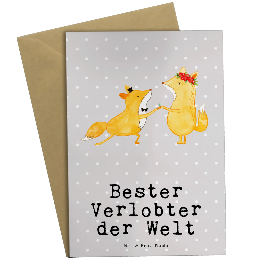 Grußkarte Fuchs Bester Verlobter der Welt Grußkarte, Klappkarte, Einladungskarte, Glückwunschkarte, Hochzeitskarte, Geburtstagskarte, Karte, Ansichtskarten, für, Dankeschön, Geschenk, Schenken, Geburtstag, Geburtstagsgeschenk, Geschenkidee, Danke, Bedanken, Mitbringsel, Freude machen, Geschenktipp, Verlobter, Verloben, Verlobung, Traummann, Mann, Freund, Ehemann, Zukünftiger, Hochzeit, Ehe