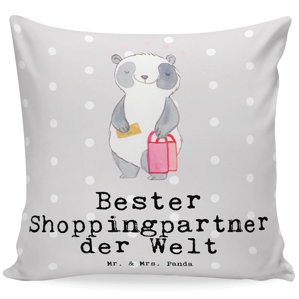 40x40 Kissen Panda Bester Shoppingpartner der Welt Kissenhülle, Kopfkissen, Sofakissen, Dekokissen, Motivkissen, sofakissen, sitzkissen, Kissen, Kissenbezüge, Kissenbezug 40x40, Kissen 40x40, Kissenhülle 40x40, Zierkissen, Couchkissen, Dekokissen Sofa, Sofakissen 40x40, Dekokissen 40x40, Kopfkissen 40x40, Kissen 40x40 Waschbar, für, Dankeschön, Geschenk, Schenken, Geburtstag, Geburtstagsgeschenk, Geschenkidee, Danke, Bedanken, Mitbringsel, Freude machen, Geschenktipp, Shoppingpartner, Shoppen, Begleitung, Partner, Freundin, Freund, bff, Shopping, Einkaufen, Shopping-Queen, Queen, Bester