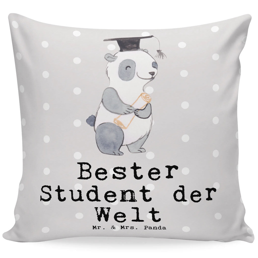 40x40 Kissen Panda Bester Student der Welt Kissenhülle, Kopfkissen, Sofakissen, Dekokissen, Motivkissen, sofakissen, sitzkissen, Kissen, Kissenbezüge, Kissenbezug 40x40, Kissen 40x40, Kissenhülle 40x40, Zierkissen, Couchkissen, Dekokissen Sofa, Sofakissen 40x40, Dekokissen 40x40, Kopfkissen 40x40, Kissen 40x40 Waschbar, für, Dankeschön, Geschenk, Schenken, Geburtstag, Geburtstagsgeschenk, Geschenkidee, Danke, Bedanken, Mitbringsel, Freude machen, Geschenktipp, Student, Studium, Sohn, Spaß, Musterschüler, lustig, Studienabschluss, witzig, Universität, Abschluss, Alumni, Uni, Studenten, Hochschule