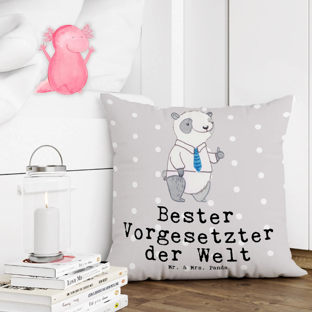 40x40 Kissen Panda Bester Vorgesetzter der Welt Kissenhülle, Kopfkissen, Sofakissen, Dekokissen, Motivkissen, sofakissen, sitzkissen, Kissen, Kissenbezüge, Kissenbezug 40x40, Kissen 40x40, Kissenhülle 40x40, Zierkissen, Couchkissen, Dekokissen Sofa, Sofakissen 40x40, Dekokissen 40x40, Kopfkissen 40x40, Kissen 40x40 Waschbar, für, Dankeschön, Geschenk, Schenken, Geburtstag, Geburtstagsgeschenk, Geschenkidee, Danke, Bedanken, Mitbringsel, Freude machen, Geschenktipp, Chef, Boss, Abschiedsgeschenk, Abteilungsleiter, Kollege, Vorgesetzter, Vorgesetzte, Arbeit, Leiter, Arbeitgeber, Führungskraft