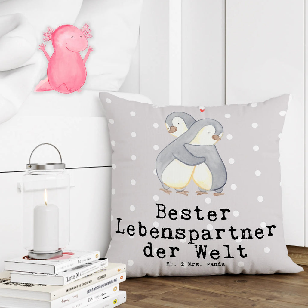 40x40 Kissen Pinguin Bester Lebenspartner der Welt Kissenhülle, Kopfkissen, Sofakissen, Dekokissen, Motivkissen, sofakissen, sitzkissen, Kissen, Kissenbezüge, Kissenbezug 40x40, Kissen 40x40, Kissenhülle 40x40, Zierkissen, Couchkissen, Dekokissen Sofa, Sofakissen 40x40, Dekokissen 40x40, Kopfkissen 40x40, Kissen 40x40 Waschbar, für, Dankeschön, Geschenk, Schenken, Geburtstag, Geburtstagsgeschenk, Geschenkidee, Danke, Bedanken, Mitbringsel, Freude machen, Geschenktipp, Lebenspartner, Ehepartner, Partner, Ehemann, Ehefrau, Liebe, Freund, Freundin, Hochzeitstag, verliebt