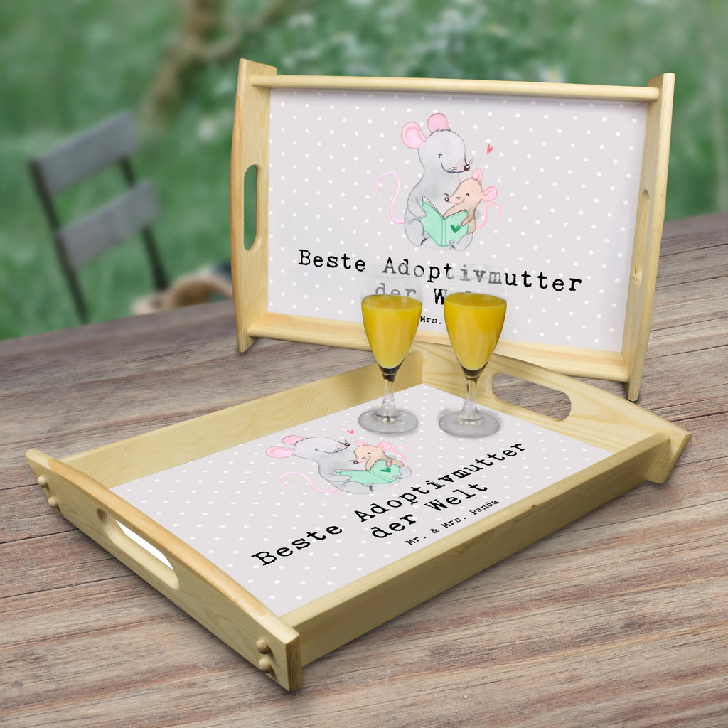 Serviertablett Maus Beste Adoptivmutter der Welt Serviertablett, Tablett, Holztablett, Küchentablett, Dekotablett, Frühstückstablett, für, Dankeschön, Geschenk, Schenken, Geburtstag, Geburtstagsgeschenk, Geschenkidee, Danke, Bedanken, Mitbringsel, Freude machen, Geschenktipp, Adoptivmutter, Adoptivmama, adoptiert, Mama, Mami, Mutter, Muttertag, Mutti, Ma, Tochter, Sohn, Beste Mama, Beste, Supermama