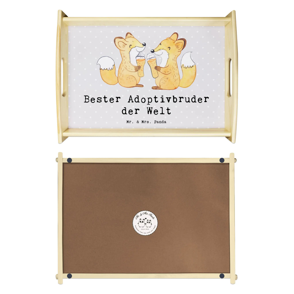 Serviertablett Fuchs Bester Adoptivbruder der Welt Serviertablett, Tablett, Holztablett, Küchentablett, Dekotablett, Frühstückstablett, für, Dankeschön, Geschenk, Schenken, Geburtstag, Geburtstagsgeschenk, Geschenkidee, Danke, Bedanken, Mitbringsel, Freude machen, Geschenktipp, Adoptivbruder, adoptiert, Bruder, Brudi, Geschwister, Bruderherz, Schwester, Familie, Kleinigkeit, Brother, Bester, Sohn