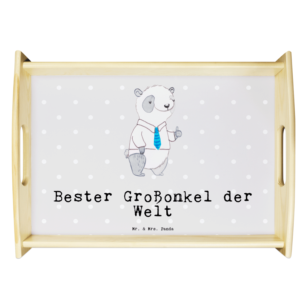 Serviertablett Panda Bester Großonkel der Welt Serviertablett, Tablett, Holztablett, Küchentablett, Dekotablett, Frühstückstablett, für, Dankeschön, Geschenk, Schenken, Geburtstag, Geburtstagsgeschenk, Geschenkidee, Danke, Bedanken, Mitbringsel, Freude machen, Geschenktipp, Großonkel, Onkel