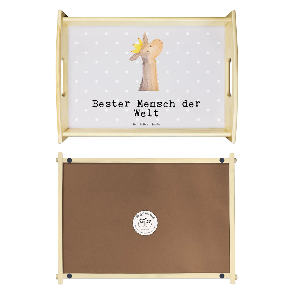 Serviertablett Lama Bester Mensch der Welt Serviertablett, Tablett, Holztablett, Küchentablett, Dekotablett, Frühstückstablett, für, Dankeschön, Geschenk, Schenken, Geburtstag, Geburtstagsgeschenk, Geschenkidee, Danke, Bedanken, Mitbringsel, Freude machen, Geschenktipp, Lieblingsmensch, Liebling, Lieblings Mensch, tollster Mensch, Vorbild, Partner, Ehemann, Ehefrau, Liebe, Valentinstag