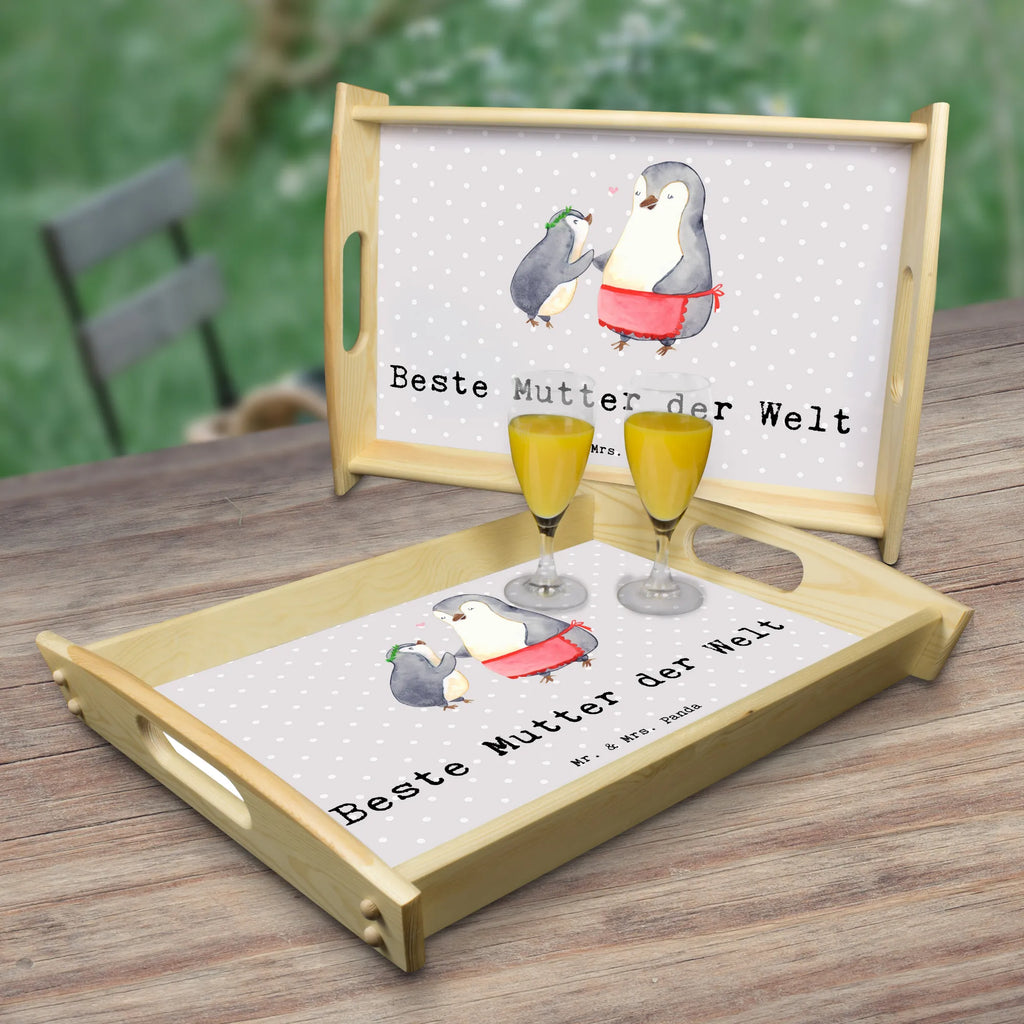 Serviertablett Pinguin Beste Mutter der Welt Serviertablett, Tablett, Holztablett, Küchentablett, Dekotablett, Frühstückstablett, für, Dankeschön, Geschenk, Schenken, Geburtstag, Geburtstagsgeschenk, Geschenkidee, Danke, Bedanken, Mitbringsel, Freude machen, Geschenktipp, Mama, Mami, Mutter, Muttertag, Mutti, Ma, Tochter, Sohn, Beste Mama, Beste, Supermama