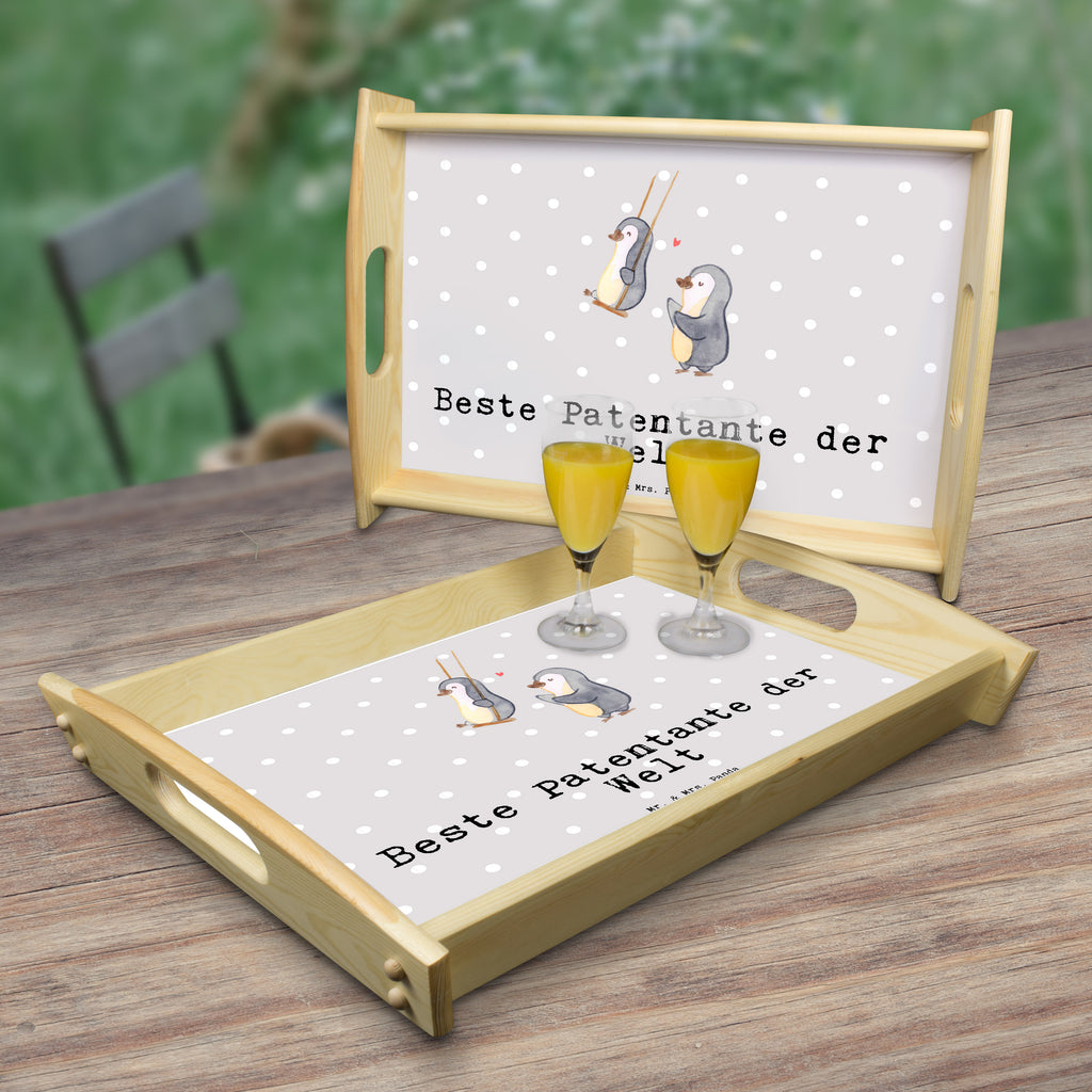 Serviertablett Pinguin Beste Patentante der Welt Tablett, Holztablett, Küchentablett, Dekotablett, Frühstückstablett, für, Dankeschön, Geschenk, Schenken, Geburtstag, Geburtstagsgeschenk, Geschenkidee, Danke, Bedanken, Mitbringsel, Freude machen, Geschenktipp, Patentante, Paten Tante, Lieblingstante, Taufpartner, Taufe, Familie, Kleinigkeit, Nichte, Neffe