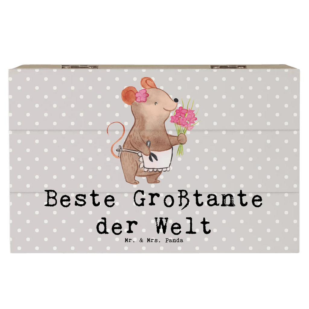 Holzkiste Maus Beste Großtante der Welt Holzkiste, Kiste, Schatzkiste, Truhe, Schatulle, XXL, Erinnerungsbox, Erinnerungskiste, Dekokiste, Aufbewahrungsbox, Geschenkbox, Geschenkdose, für, Dankeschön, Geschenk, Schenken, Geburtstag, Geburtstagsgeschenk, Geschenkidee, Danke, Bedanken, Mitbringsel, Freude machen, Geschenktipp, Großtante, Grosstante, Tante, Lieblingstante, Familie, Schwester, Tanten, Kleinigkeit, Beste, Nichte, Neffe, Groß