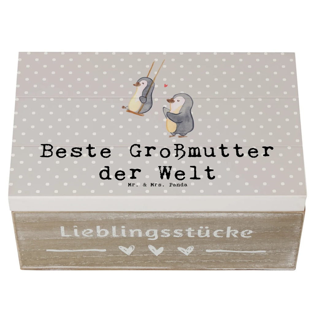 Holzkiste Pinguin Beste Großmutter der Welt Holzkiste, Kiste, Schatzkiste, Truhe, Schatulle, XXL, Erinnerungsbox, Erinnerungskiste, Dekokiste, Aufbewahrungsbox, Geschenkbox, Geschenkdose, für, Dankeschön, Geschenk, Schenken, Geburtstag, Geburtstagsgeschenk, Geschenkidee, Danke, Bedanken, Mitbringsel, Freude machen, Geschenktipp, Großmutter, Omi, Oma, Oma geworden, Grosseltern