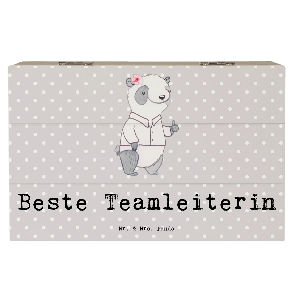 Holzkiste Panda Beste Teamleiterin Holzkiste, Kiste, Schatzkiste, Truhe, Schatulle, XXL, Erinnerungsbox, Erinnerungskiste, Dekokiste, Aufbewahrungsbox, Geschenkbox, Geschenkdose, für, Dankeschön, Geschenk, Schenken, Geburtstag, Geburtstagsgeschenk, Geschenkidee, Danke, Bedanken, Mitbringsel, Freude machen, Geschenktipp, Teamleiterin, Seminarleiterin, Gruppenleiterin, Leiterin, Kollegin, Chefin, Vorgesetzte, Abschied, Abschiedsgeschenk, Ruhestand