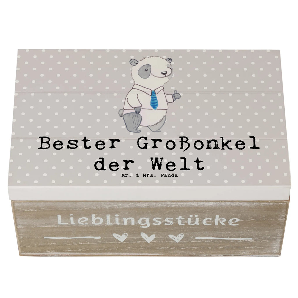 Holzkiste Panda Bester Großonkel der Welt Holzkiste, Kiste, Schatzkiste, Truhe, Schatulle, XXL, Erinnerungsbox, Erinnerungskiste, Dekokiste, Aufbewahrungsbox, Geschenkbox, Geschenkdose, für, Dankeschön, Geschenk, Schenken, Geburtstag, Geburtstagsgeschenk, Geschenkidee, Danke, Bedanken, Mitbringsel, Freude machen, Geschenktipp, Großonkel, Onkel