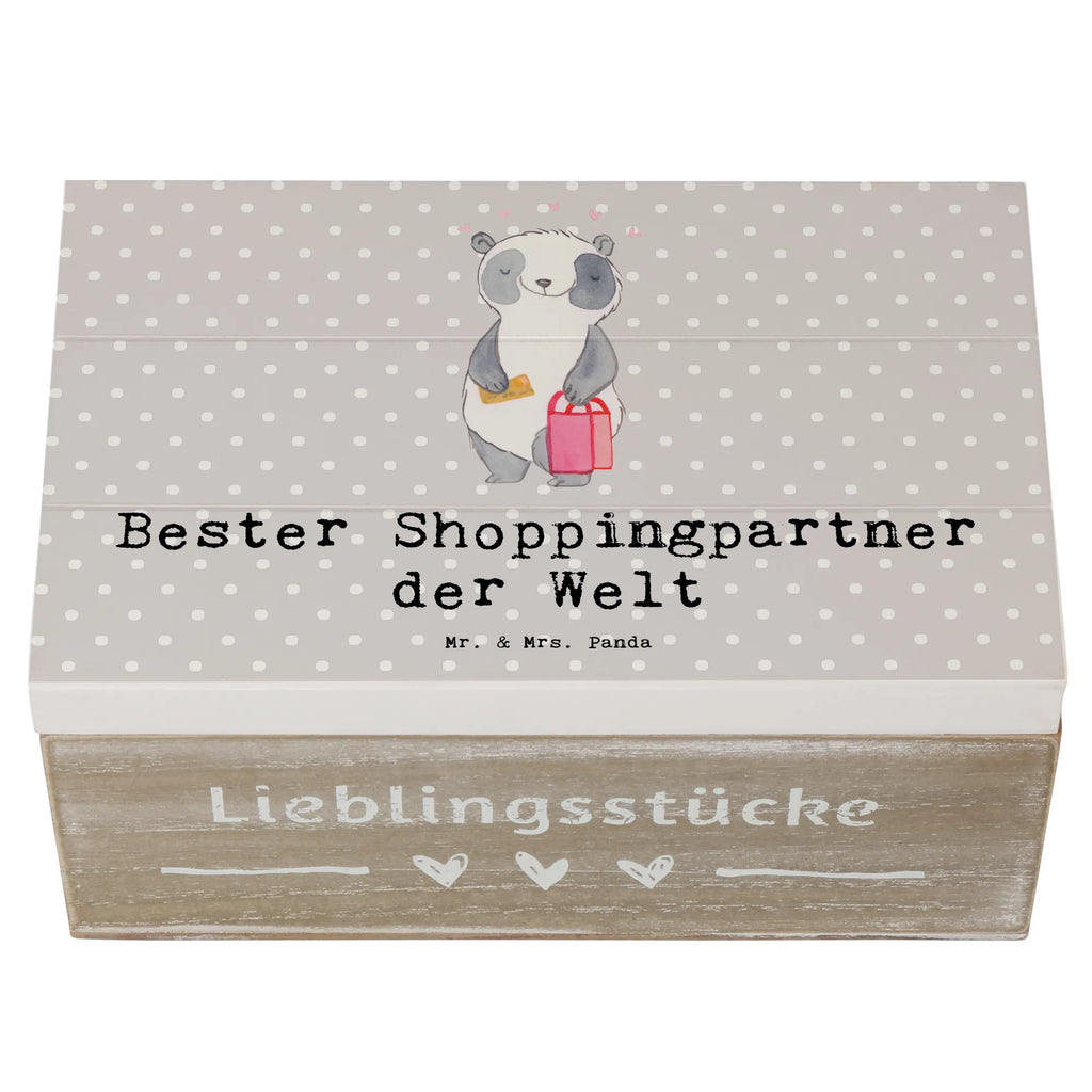 Holzkiste Panda Bester Shoppingpartner der Welt Holzkiste, Kiste, Schatzkiste, Truhe, Schatulle, XXL, Erinnerungsbox, Erinnerungskiste, Dekokiste, Aufbewahrungsbox, Geschenkbox, Geschenkdose, für, Dankeschön, Geschenk, Schenken, Geburtstag, Geburtstagsgeschenk, Geschenkidee, Danke, Bedanken, Mitbringsel, Freude machen, Geschenktipp, Shoppingpartner, Shoppen, Begleitung, Partner, Freundin, Freund, bff, Shopping, Einkaufen, Shopping-Queen, Queen, Bester