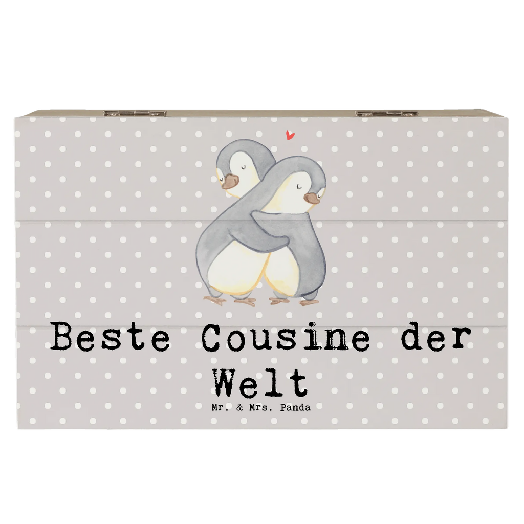 Holzkiste Pinguin Beste Cousine der Welt Holzkiste, Kiste, Schatzkiste, Truhe, Schatulle, XXL, Erinnerungsbox, Erinnerungskiste, Dekokiste, Aufbewahrungsbox, Geschenkbox, Geschenkdose, für, Dankeschön, Geschenk, Schenken, Geburtstag, Geburtstagsgeschenk, Geschenkidee, Danke, Bedanken, Mitbringsel, Freude machen, Geschenktipp, Cousine, Kusine, Kousine, Cousinchen, Tochter von Onkel, Tochter von Tante, Familie, Verwandtschaft, Cousin