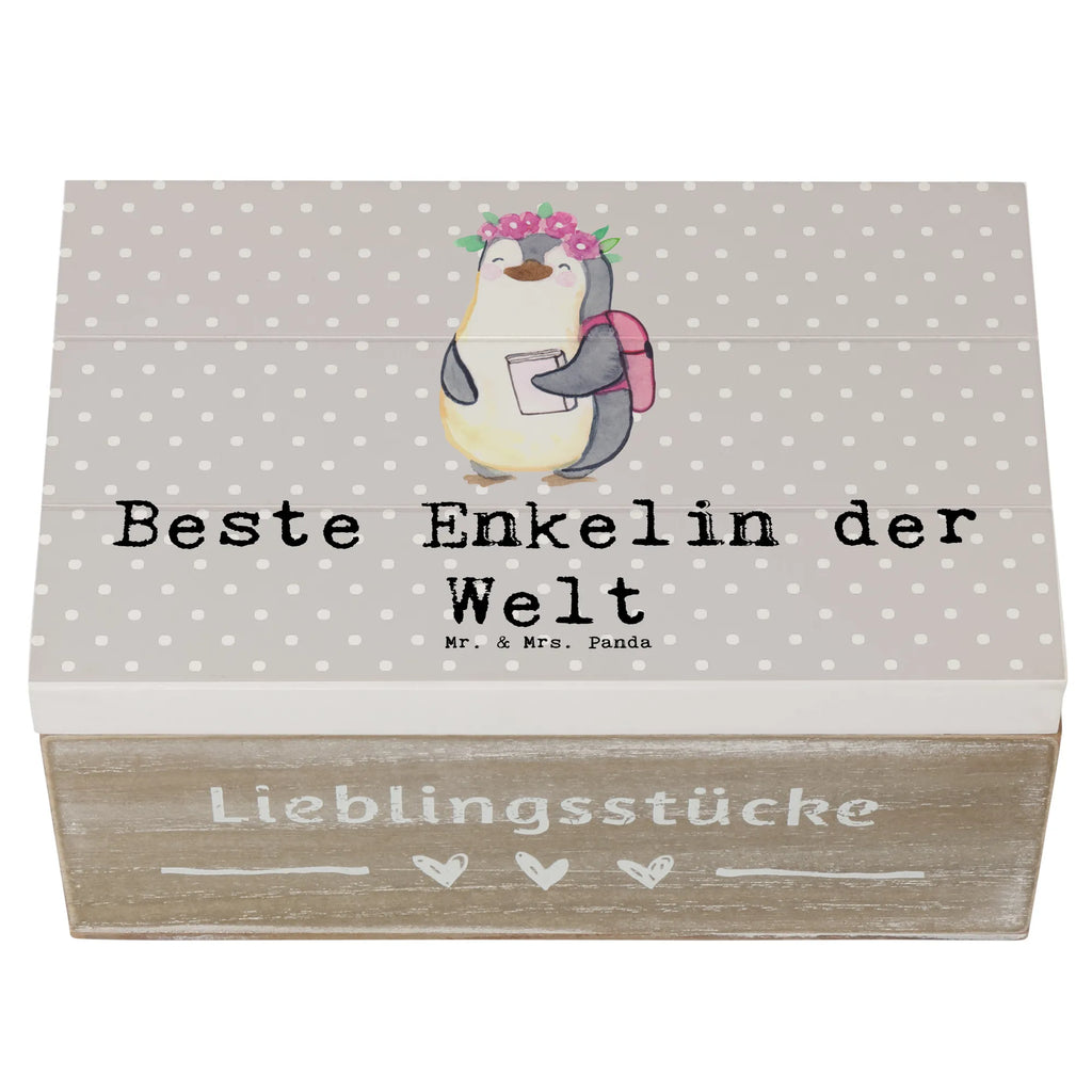 Holzkiste Pinguin Beste Enkelin der Welt Holzkiste, Kiste, Schatzkiste, Truhe, Schatulle, XXL, Erinnerungsbox, Erinnerungskiste, Dekokiste, Aufbewahrungsbox, Geschenkbox, Geschenkdose, für, Dankeschön, Geschenk, Schenken, Geburtstag, Geburtstagsgeschenk, Geschenkidee, Danke, Bedanken, Mitbringsel, Freude machen, Geschenktipp, Enkelin, Enkelkind, Enkeltochter, Oma, Opa, Kind von Tochter, Kind von Sohn, Großtochter, Taufe