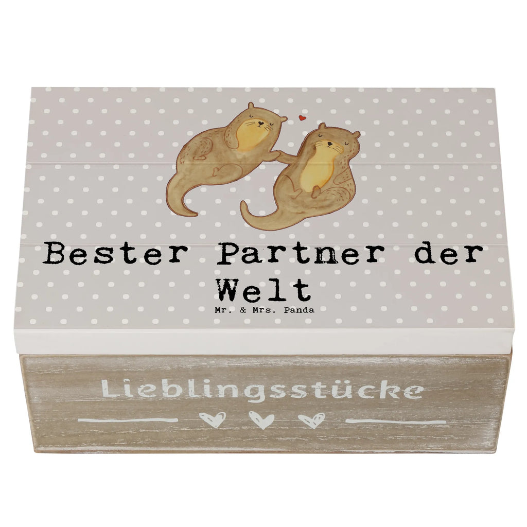 Holzkiste Otter Bester Partner der Welt Holzkiste, Kiste, Schatzkiste, Truhe, Schatulle, XXL, Erinnerungsbox, Erinnerungskiste, Dekokiste, Aufbewahrungsbox, Geschenkbox, Geschenkdose, für, Dankeschön, Geschenk, Schenken, Geburtstag, Geburtstagsgeschenk, Geschenkidee, Danke, Bedanken, Mitbringsel, Freude machen, Geschenktipp, Partner, Ehepartner, Mann, Frau, Ehefrau, Ehemann. Freundin, Freund, Lebensgefährte, Paar, Liebe