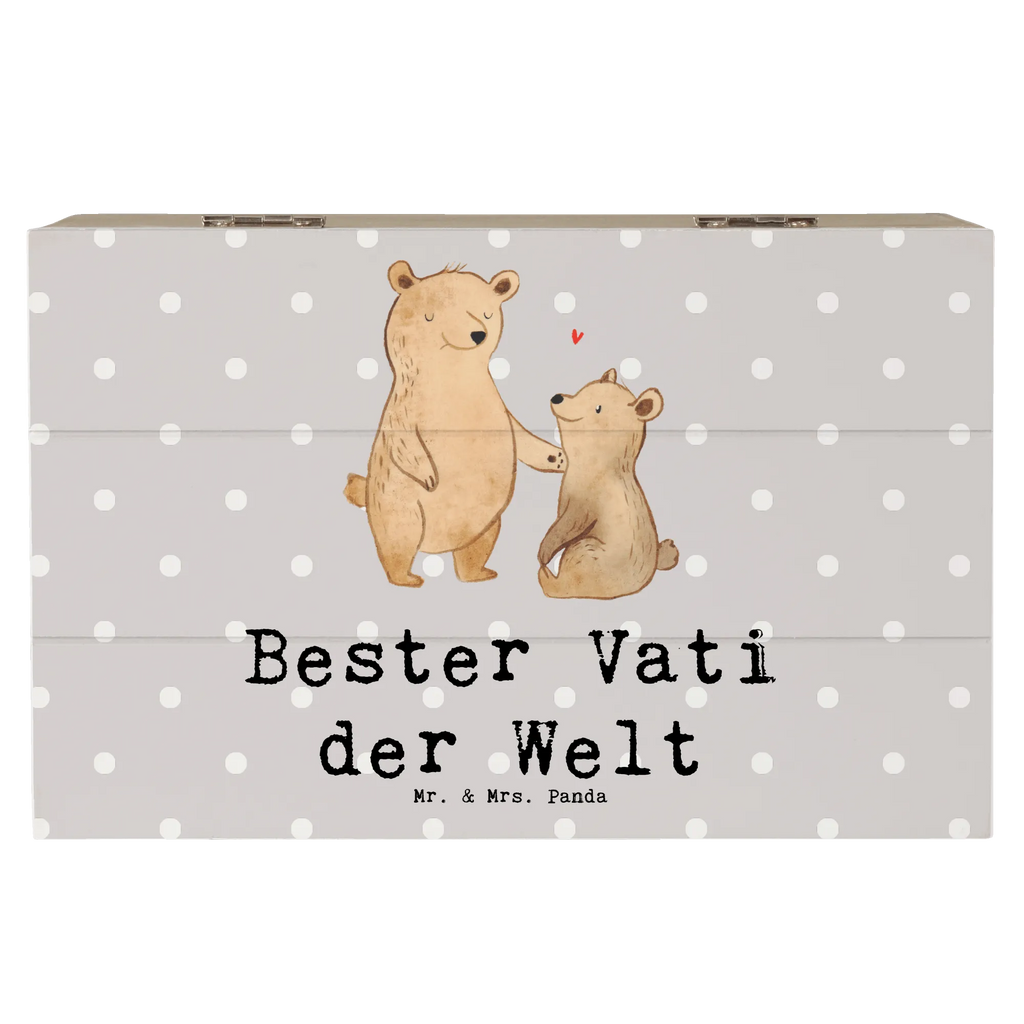 Holzkiste Bär Bester Vati der Welt Holzkiste, Kiste, Schatzkiste, Truhe, Schatulle, XXL, Erinnerungsbox, Erinnerungskiste, Dekokiste, Aufbewahrungsbox, Geschenkbox, Geschenkdose, für, Dankeschön, Geschenk, Schenken, Geburtstag, Geburtstagsgeschenk, Geschenkidee, Danke, Bedanken, Mitbringsel, Freude machen, Geschenktipp, Vater, Papa, Dad, Daddy, Paps, Papi, Vati, Eltern, Geschenk Vater, Mann, Familie, Bester, Kleinigkeit