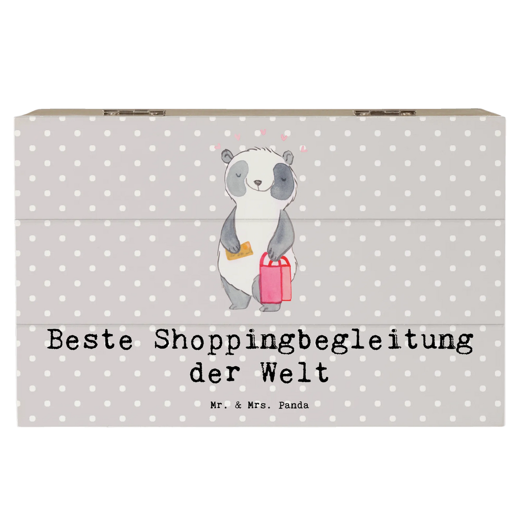 Holzkiste Panda Beste Shoppingbegleitung der Welt Holzkiste, Kiste, Schatzkiste, Truhe, Schatulle, XXL, Erinnerungsbox, Erinnerungskiste, Dekokiste, Aufbewahrungsbox, Geschenkbox, Geschenkdose, für, Dankeschön, Geschenk, Schenken, Geburtstag, Geburtstagsgeschenk, Geschenkidee, Danke, Bedanken, Mitbringsel, Freude machen, Geschenktipp, Shoppingbegleitung, Shoppingpartner, Begleitung, Shoppen, Partner, Freundin, Freund, bff, Shopping, Einkaufen, Shopping-Queen, Queen, Bester