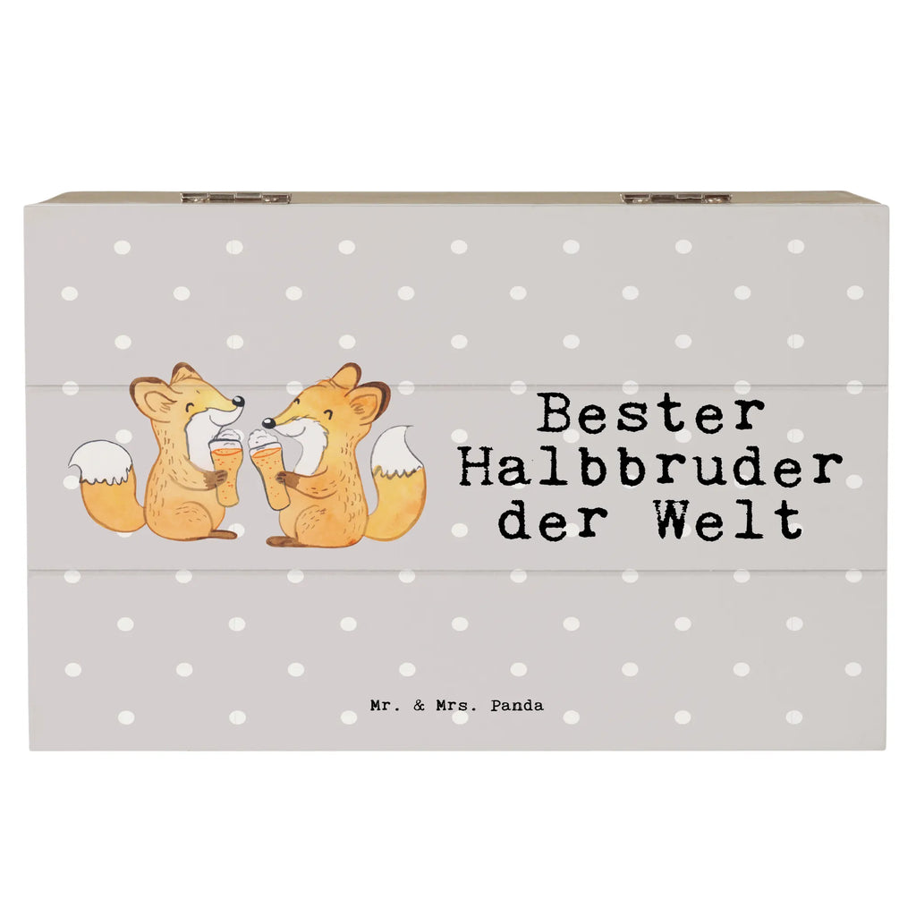 Holzkiste Fuchs Bester Halbbruder der Welt Holzkiste, Kiste, Schatzkiste, Truhe, Schatulle, XXL, Erinnerungsbox, Erinnerungskiste, Dekokiste, Aufbewahrungsbox, Geschenkbox, Geschenkdose, für, Dankeschön, Geschenk, Schenken, Geburtstag, Geburtstagsgeschenk, Geschenkidee, Danke, Bedanken, Mitbringsel, Freude machen, Geschenktipp, Halbbruder, Stiefbruder, Stief, Stiefgeschwister, Bruder, Brudi, Geschwister, Bruderherz, Schwester, Familie, Kleinigkeit, Brother, Bester, Sohn