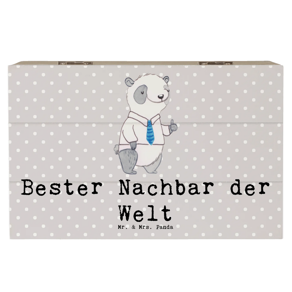 Holzkiste Panda Bester Nachbar der Welt Holzkiste, Kiste, Schatzkiste, Truhe, Schatulle, XXL, Erinnerungsbox, Erinnerungskiste, Dekokiste, Aufbewahrungsbox, Geschenkbox, Geschenkdose, für, Dankeschön, Geschenk, Schenken, Geburtstag, Geburtstagsgeschenk, Geschenkidee, Danke, Bedanken, Mitbringsel, Freude machen, Geschenktipp, Nachbar, Nachbarn, Nachbarschaft, Freund, Angrenzer, Anwohner, Bewohner, Freundschaft