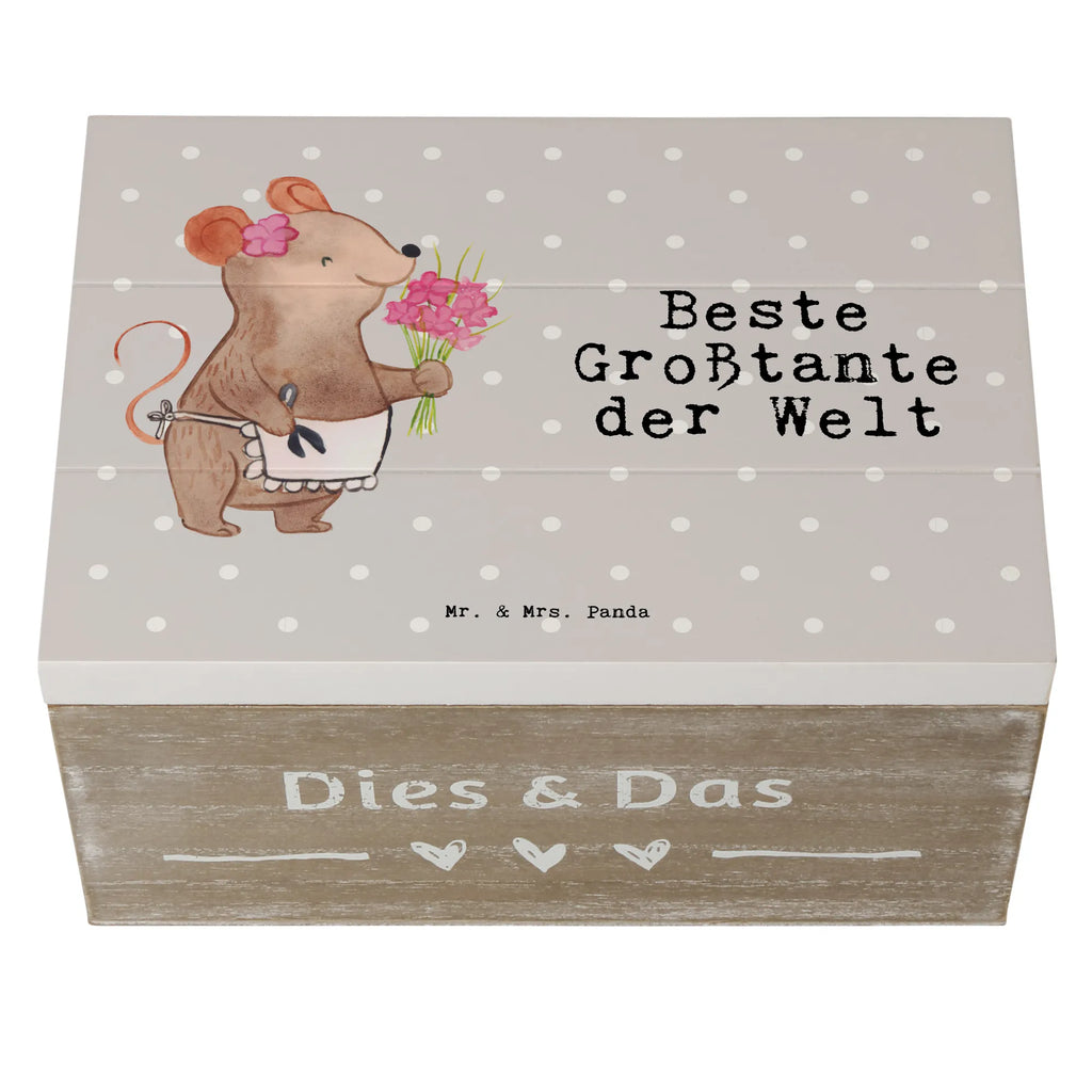 Holzkiste Maus Beste Großtante der Welt Holzkiste, Kiste, Schatzkiste, Truhe, Schatulle, XXL, Erinnerungsbox, Erinnerungskiste, Dekokiste, Aufbewahrungsbox, Geschenkbox, Geschenkdose, für, Dankeschön, Geschenk, Schenken, Geburtstag, Geburtstagsgeschenk, Geschenkidee, Danke, Bedanken, Mitbringsel, Freude machen, Geschenktipp, Großtante, Grosstante, Tante, Lieblingstante, Familie, Schwester, Tanten, Kleinigkeit, Beste, Nichte, Neffe, Groß