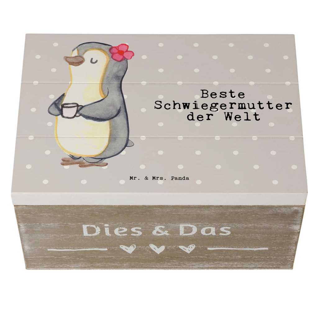 Holzkiste Pinguin Beste Schwiegermutter der Welt Holzkiste, Kiste, Schatzkiste, Truhe, Schatulle, XXL, Erinnerungsbox, Erinnerungskiste, Dekokiste, Aufbewahrungsbox, Geschenkbox, Geschenkdose, für, Dankeschön, Geschenk, Schenken, Geburtstag, Geburtstagsgeschenk, Geschenkidee, Danke, Bedanken, Mitbringsel, Freude machen, Geschenktipp, Schwiegermutter, Schwiegermama, Schwiegereltern, Mama, Mutter, Mutter des Ehepartners, angeheiratet