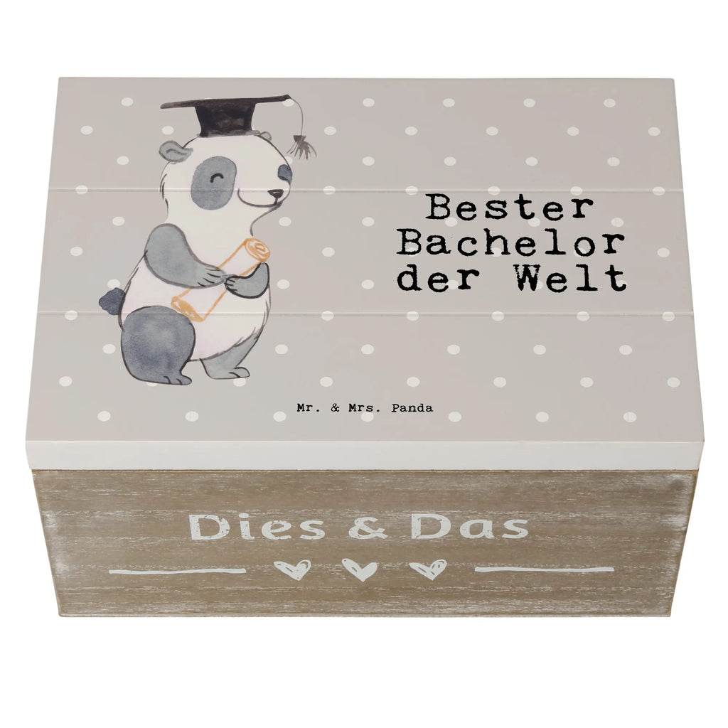 Holzkiste Panda Bester Bachelor der Welt Holzkiste, Kiste, Schatzkiste, Truhe, Schatulle, XXL, Erinnerungsbox, Erinnerungskiste, Dekokiste, Aufbewahrungsbox, Geschenkbox, Geschenkdose, für, Dankeschön, Geschenk, Schenken, Geburtstag, Geburtstagsgeschenk, Geschenkidee, Danke, Bedanken, Mitbringsel, Freude machen, Geschenktipp, Bachelor, Student, Studium, Sohn, Spaß, Musterschüler, lustig, Studienabschluss, witzig, Universität, Abschluss, Alumni, Uni, Studenten, Hochschule