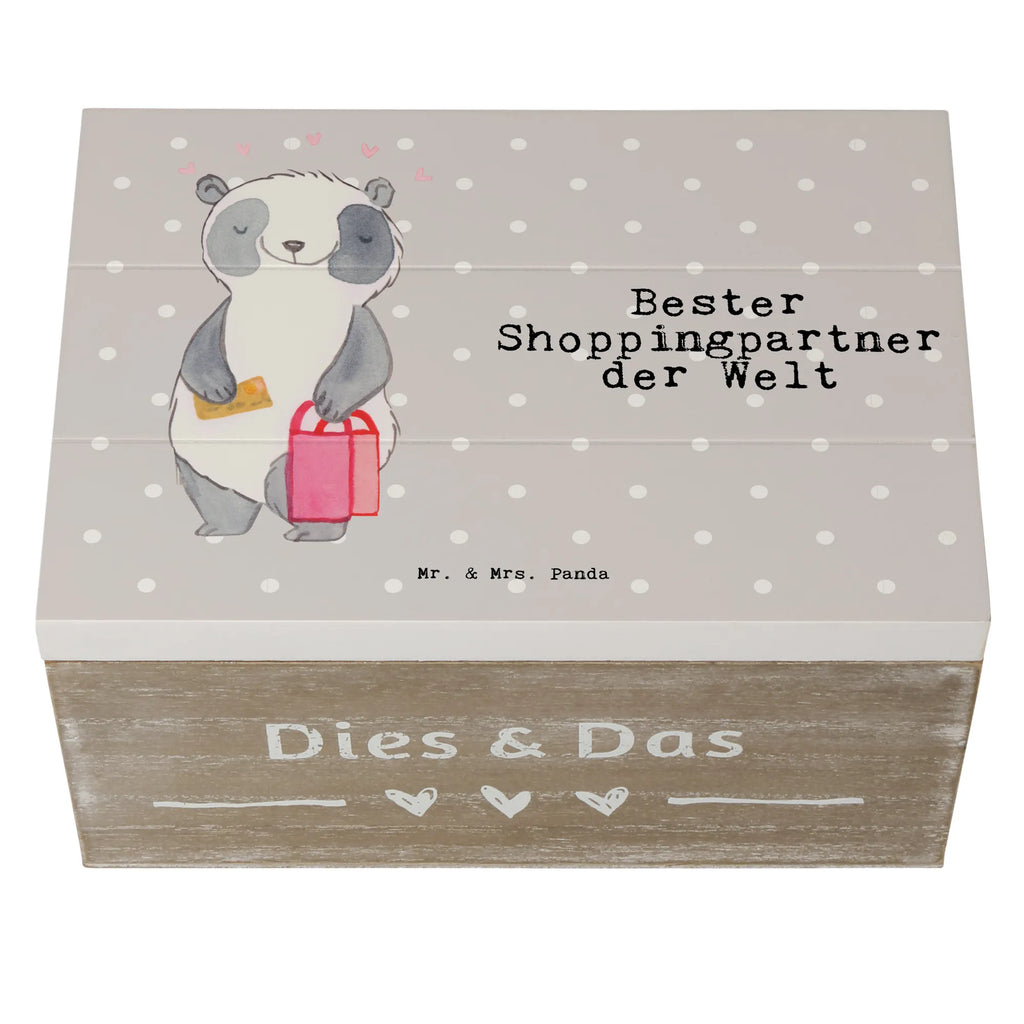 Holzkiste Panda Bester Shoppingpartner der Welt Holzkiste, Kiste, Schatzkiste, Truhe, Schatulle, XXL, Erinnerungsbox, Erinnerungskiste, Dekokiste, Aufbewahrungsbox, Geschenkbox, Geschenkdose, für, Dankeschön, Geschenk, Schenken, Geburtstag, Geburtstagsgeschenk, Geschenkidee, Danke, Bedanken, Mitbringsel, Freude machen, Geschenktipp, Shoppingpartner, Shoppen, Begleitung, Partner, Freundin, Freund, bff, Shopping, Einkaufen, Shopping-Queen, Queen, Bester