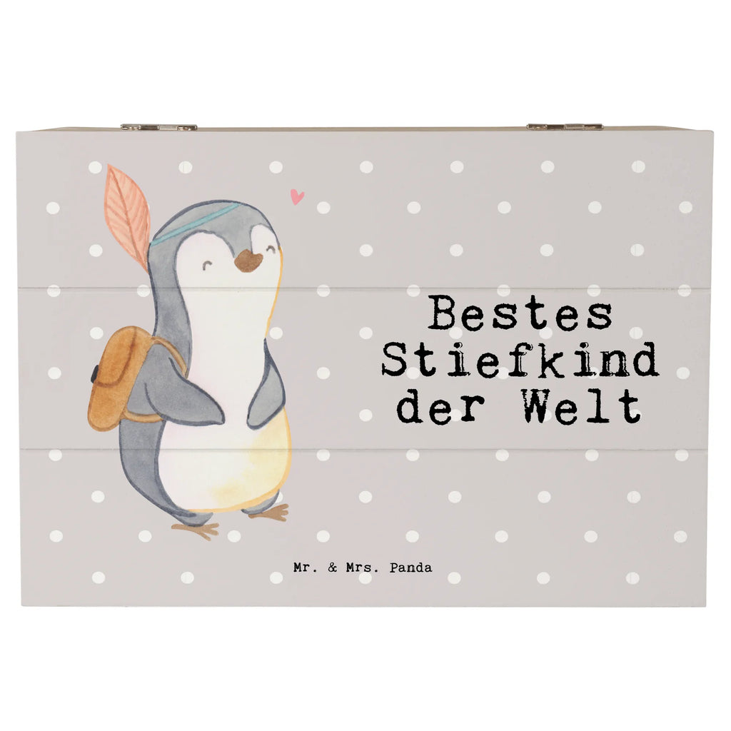 Holzkiste Pinguin Bestes Stiefkind der Welt Holzkiste, Kiste, Schatzkiste, Truhe, Schatulle, XXL, Erinnerungsbox, Erinnerungskiste, Dekokiste, Aufbewahrungsbox, Geschenkbox, Geschenkdose, für, Dankeschön, Geschenk, Schenken, Geburtstag, Geburtstagsgeschenk, Geschenkidee, Danke, Bedanken, Mitbringsel, Freude machen, Geschenktipp, Stiefkind, angeheiratet, Kinder, Kind, Kid, Kids, Kiddy, Bestes, Tochter, Sohn, Nachwuchs, Geburt, Liebling, Taufe