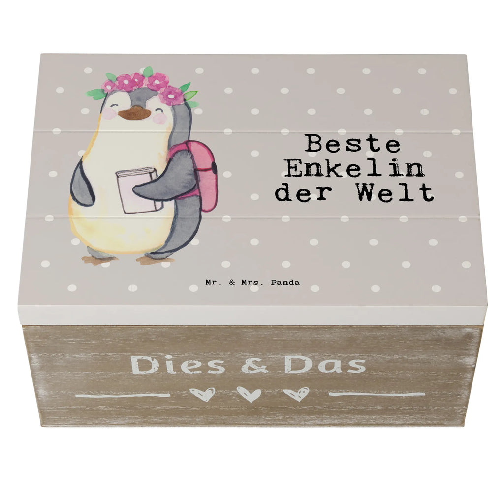 Holzkiste Pinguin Beste Enkelin der Welt Holzkiste, Kiste, Schatzkiste, Truhe, Schatulle, XXL, Erinnerungsbox, Erinnerungskiste, Dekokiste, Aufbewahrungsbox, Geschenkbox, Geschenkdose, für, Dankeschön, Geschenk, Schenken, Geburtstag, Geburtstagsgeschenk, Geschenkidee, Danke, Bedanken, Mitbringsel, Freude machen, Geschenktipp, Enkelin, Enkelkind, Enkeltochter, Oma, Opa, Kind von Tochter, Kind von Sohn, Großtochter, Taufe