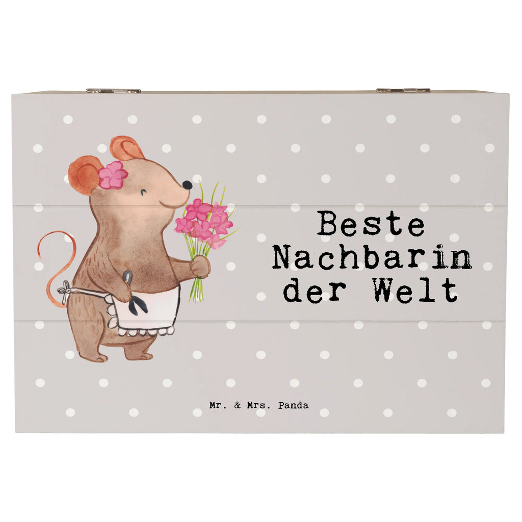 Holzkiste Maus Beste Nachbarin der Welt Holzkiste, Kiste, Schatzkiste, Truhe, Schatulle, XXL, Erinnerungsbox, Erinnerungskiste, Dekokiste, Aufbewahrungsbox, Geschenkbox, Geschenkdose, für, Dankeschön, Geschenk, Schenken, Geburtstag, Geburtstagsgeschenk, Geschenkidee, Danke, Bedanken, Mitbringsel, Freude machen, Geschenktipp, Nachbarin, Nachbarn, Nachbarschaft, Freundin, Angrenzer, Anwohnerin, Bewohnerin, Freundschaft