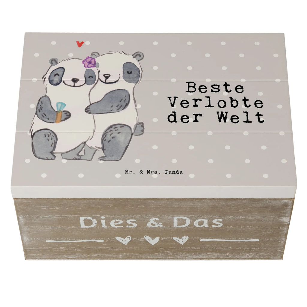 Holzkiste Panda Beste Verlobte der Welt Holzkiste, Kiste, Schatzkiste, Truhe, Schatulle, XXL, Erinnerungsbox, Erinnerungskiste, Dekokiste, Aufbewahrungsbox, Geschenkbox, Geschenkdose, für, Dankeschön, Geschenk, Schenken, Geburtstag, Geburtstagsgeschenk, Geschenkidee, Danke, Bedanken, Mitbringsel, Freude machen, Geschenktipp, Verlobte, Verloben, Verlobung, Traumfrau, Frau, Freundin, Ehefrau, Zukünftige, Hochzeit, Ehe