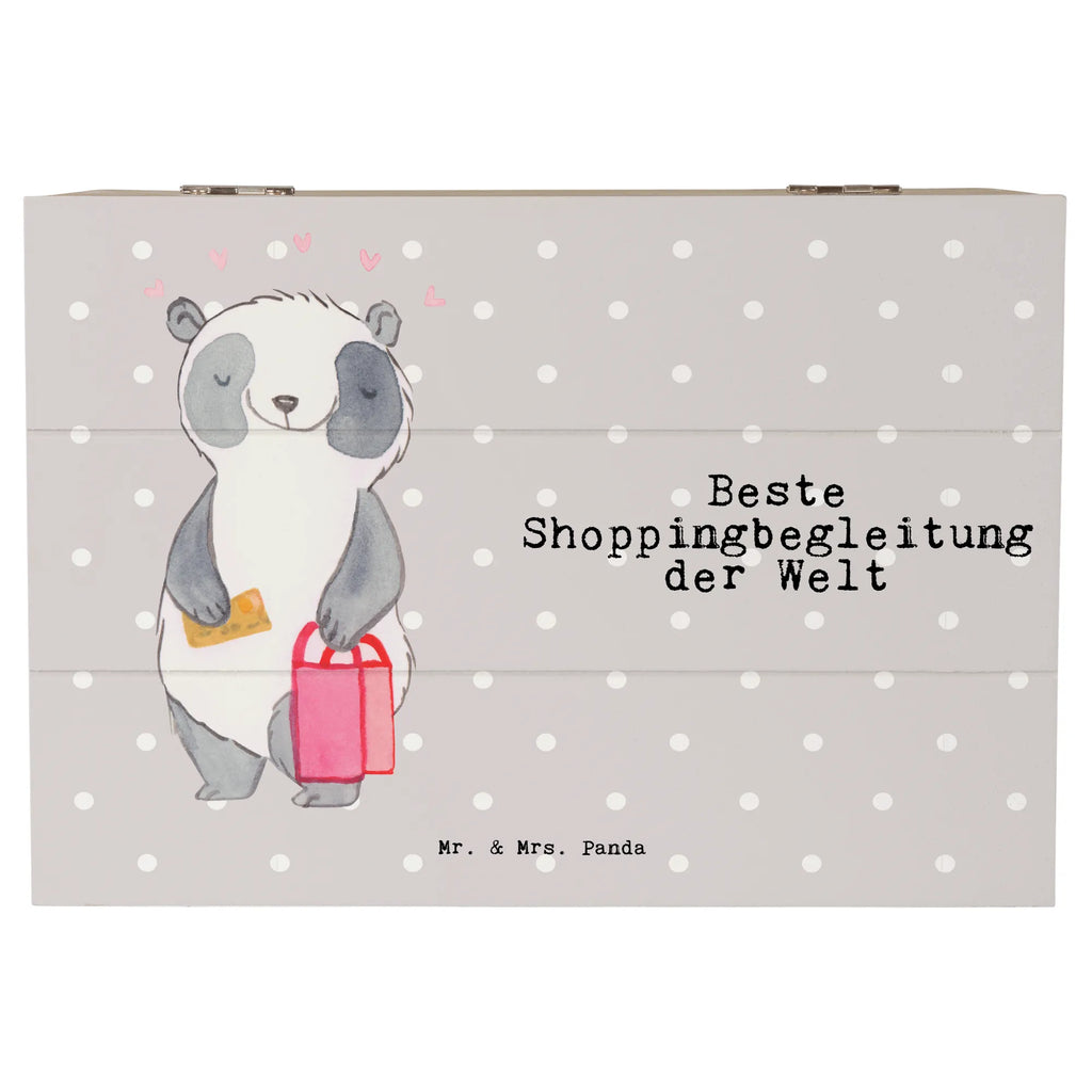 Holzkiste Panda Beste Shoppingbegleitung der Welt Holzkiste, Kiste, Schatzkiste, Truhe, Schatulle, XXL, Erinnerungsbox, Erinnerungskiste, Dekokiste, Aufbewahrungsbox, Geschenkbox, Geschenkdose, für, Dankeschön, Geschenk, Schenken, Geburtstag, Geburtstagsgeschenk, Geschenkidee, Danke, Bedanken, Mitbringsel, Freude machen, Geschenktipp, Shoppingbegleitung, Shoppingpartner, Begleitung, Shoppen, Partner, Freundin, Freund, bff, Shopping, Einkaufen, Shopping-Queen, Queen, Bester