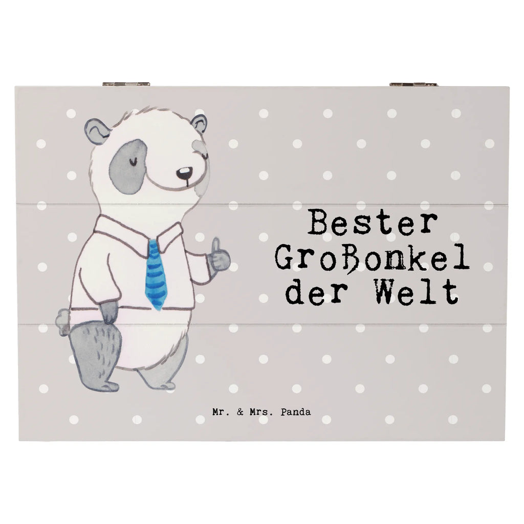 Holzkiste Panda Bester Großonkel der Welt Holzkiste, Kiste, Schatzkiste, Truhe, Schatulle, XXL, Erinnerungsbox, Erinnerungskiste, Dekokiste, Aufbewahrungsbox, Geschenkbox, Geschenkdose, für, Dankeschön, Geschenk, Schenken, Geburtstag, Geburtstagsgeschenk, Geschenkidee, Danke, Bedanken, Mitbringsel, Freude machen, Geschenktipp, Großonkel, Onkel