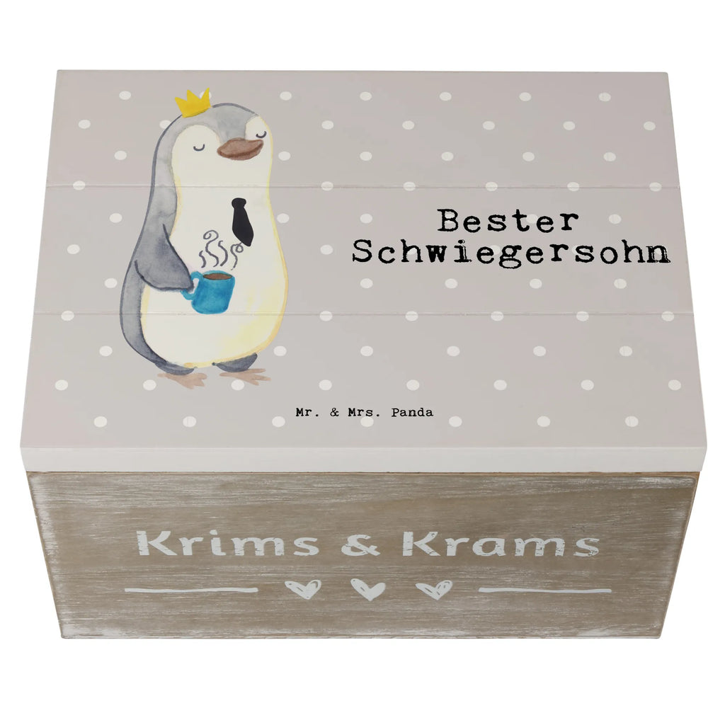 Holzkiste Pinguin Bester Schwiegersohn Holzkiste, Kiste, Schatzkiste, Truhe, Schatulle, XXL, Erinnerungsbox, Erinnerungskiste, Dekokiste, Aufbewahrungsbox, Geschenkbox, Geschenkdose, für, Dankeschön, Geschenk, Schenken, Geburtstag, Geburtstagsgeschenk, Geschenkidee, Danke, Bedanken, Mitbringsel, Freude machen, Geschenktipp, Schwiegersohn, Tochter, Ehefrau des Sohns, Frau, angeheiratet, Hochzeit, Heirat