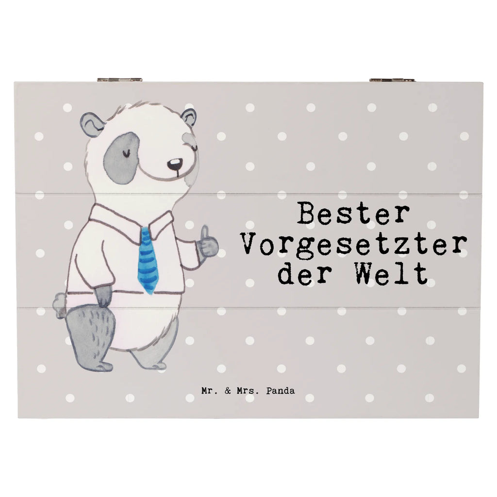 Holzkiste Panda Bester Vorgesetzter der Welt Holzkiste, Kiste, Schatzkiste, Truhe, Schatulle, XXL, Erinnerungsbox, Erinnerungskiste, Dekokiste, Aufbewahrungsbox, Geschenkbox, Geschenkdose, für, Dankeschön, Geschenk, Schenken, Geburtstag, Geburtstagsgeschenk, Geschenkidee, Danke, Bedanken, Mitbringsel, Freude machen, Geschenktipp, Chef, Boss, Abschiedsgeschenk, Abteilungsleiter, Kollege, Vorgesetzter, Vorgesetzte, Arbeit, Leiter, Arbeitgeber, Führungskraft