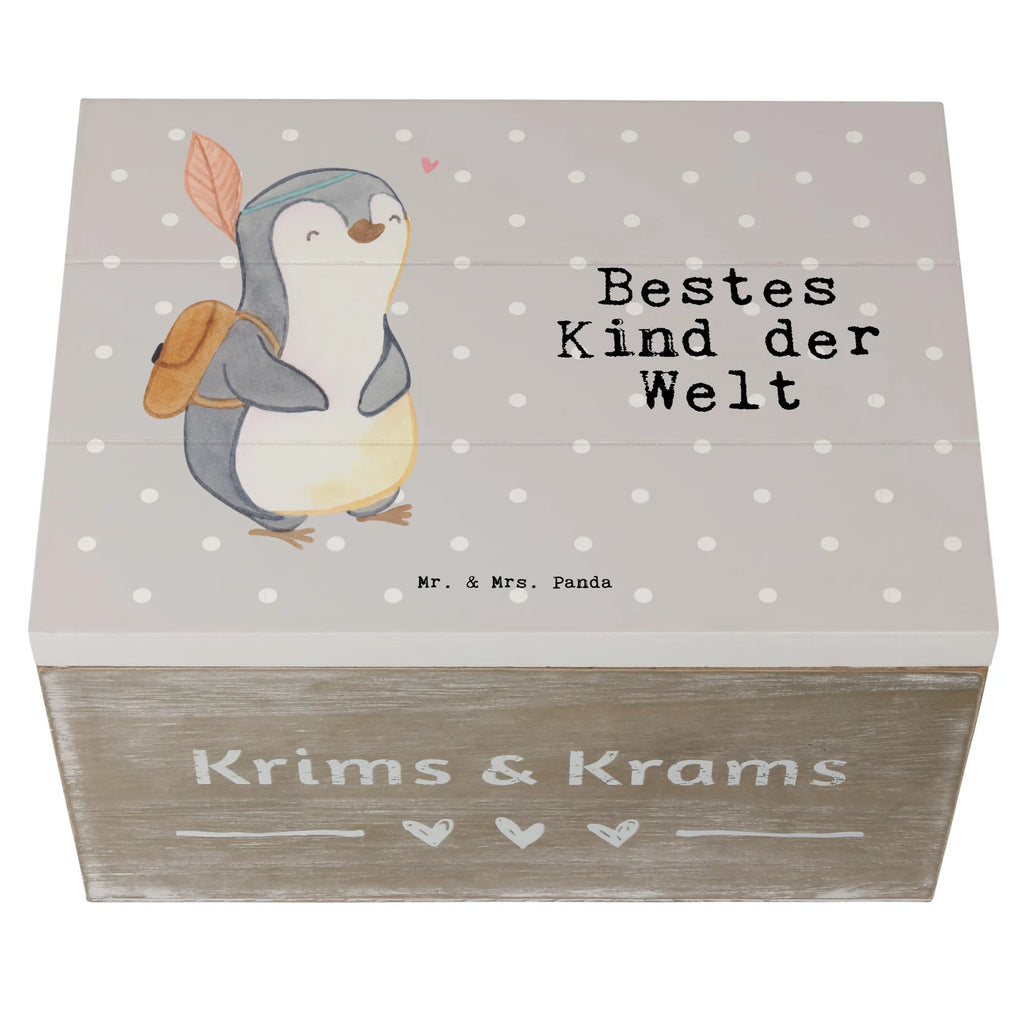 Holzkiste Pinguin Bestes Kind der Welt Holzkiste, Kiste, Schatzkiste, Truhe, Schatulle, XXL, Erinnerungsbox, Erinnerungskiste, Dekokiste, Aufbewahrungsbox, Geschenkbox, Geschenkdose, für, Dankeschön, Geschenk, Schenken, Geburtstag, Geburtstagsgeschenk, Geschenkidee, Danke, Bedanken, Mitbringsel, Freude machen, Geschenktipp, Kinder, Kind, Kid, Kids, Kiddy, Bestes, Tochter, Sohn, Nachwuchs, Geburt, Liebling, Taufe