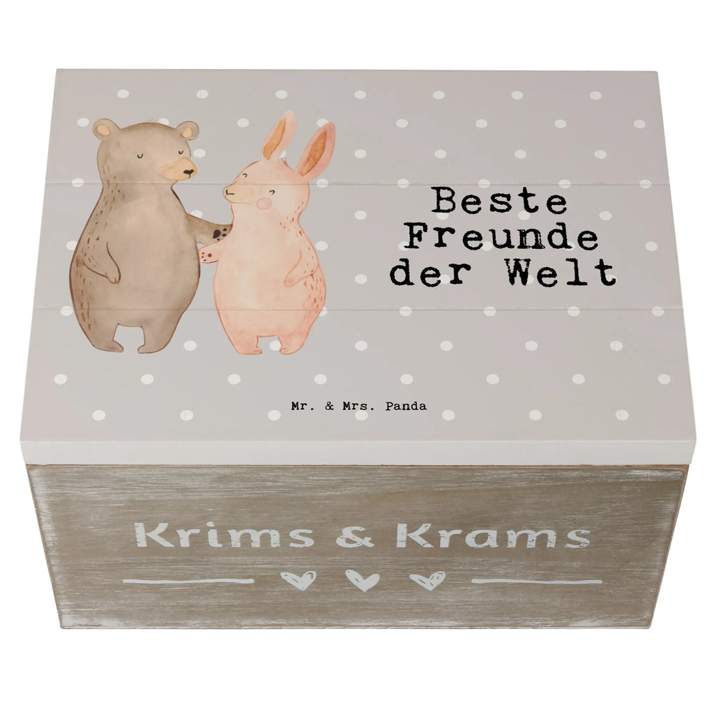 Holzkiste Hase Beste Freunde der Welt Holzkiste, Kiste, Schatzkiste, Truhe, Schatulle, XXL, Erinnerungsbox, Erinnerungskiste, Dekokiste, Aufbewahrungsbox, Geschenkbox, Geschenkdose, für, Dankeschön, Geschenk, Schenken, Geburtstag, Geburtstagsgeschenk, Geschenkidee, Danke, Bedanken, Mitbringsel, Freude machen, Geschenktipp, Freunde, best friends, Freundschaft, Freundin, Freund, Clique, Kumpel, bae, bff