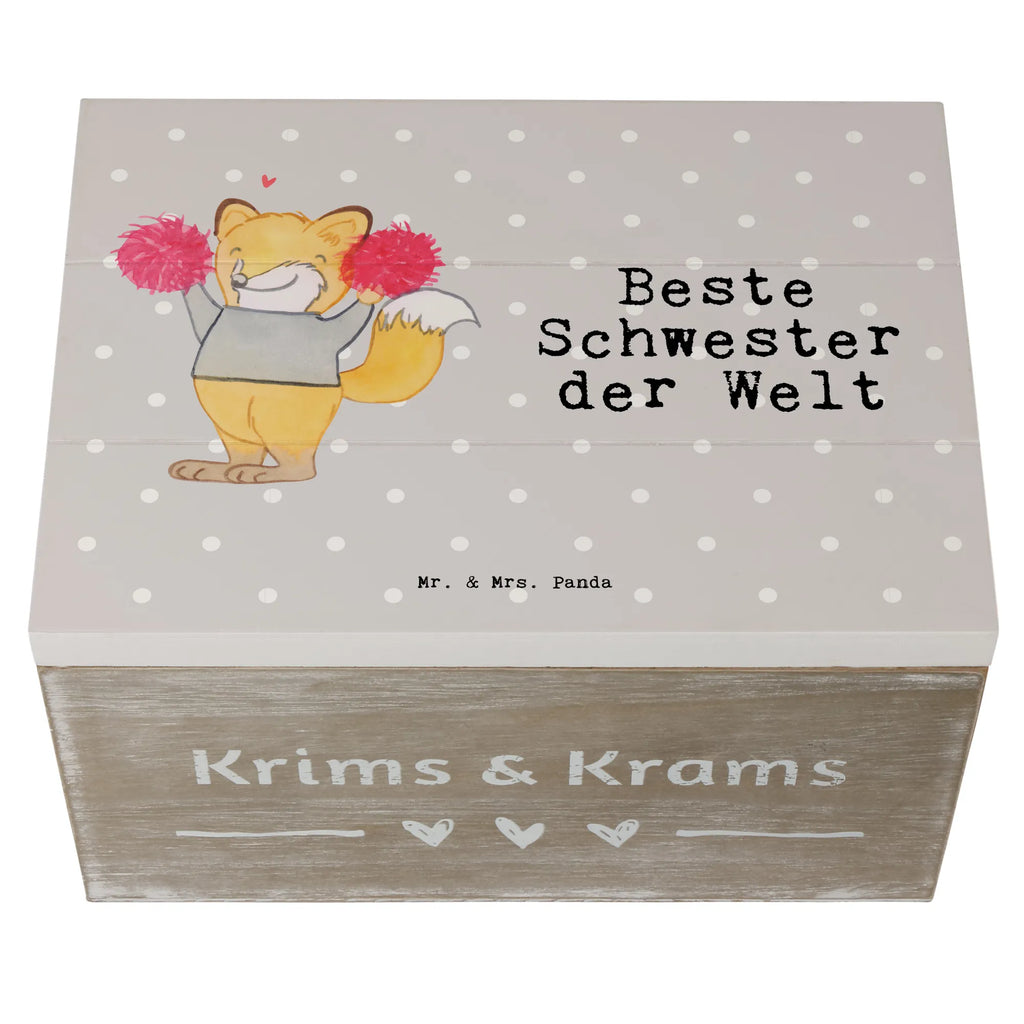 Holzkiste Fuchs Beste Schwester der Welt Holzkiste, Kiste, Schatzkiste, Truhe, Schatulle, XXL, Erinnerungsbox, Erinnerungskiste, Dekokiste, Aufbewahrungsbox, Geschenkbox, Geschenkdose, für, Dankeschön, Geschenk, Schenken, Geburtstag, Geburtstagsgeschenk, Geschenkidee, Danke, Bedanken, Mitbringsel, Freude machen, Geschenktipp, Schwester, Geschwister, Schwesterherz, Sister, Familie, Kleinigkeit, Beste, Tochter