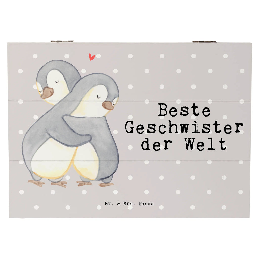 Holzkiste Pinguin Beste Geschwister der Welt Holzkiste, Kiste, Schatzkiste, Truhe, Schatulle, XXL, Erinnerungsbox, Erinnerungskiste, Dekokiste, Aufbewahrungsbox, Geschenkbox, Geschenkdose, für, Dankeschön, Geschenk, Schenken, Geburtstag, Geburtstagsgeschenk, Geschenkidee, Danke, Bedanken, Mitbringsel, Freude machen, Geschenktipp, Geschwister, Geschwisterchen, Bruder, Schwester, Schwestern, Brüder, Familie, Nachwuchs