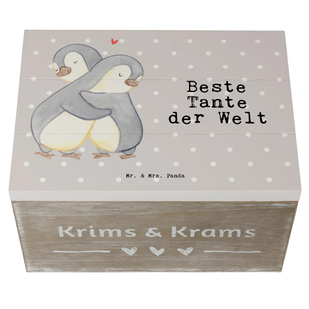 Holzkiste Pinguin Beste Tante der Welt Holzkiste, Kiste, Schatzkiste, Truhe, Schatulle, XXL, Erinnerungsbox, Erinnerungskiste, Dekokiste, Aufbewahrungsbox, Geschenkbox, Geschenkdose, für, Dankeschön, Geschenk, Schenken, Geburtstag, Geburtstagsgeschenk, Geschenkidee, Danke, Bedanken, Mitbringsel, Freude machen, Geschenktipp, Tante, Patentante, Paten Tante, Lieblingstante, Taufpartner, Taufe, Familie, Kleinigkeit, Nichte, Neffe